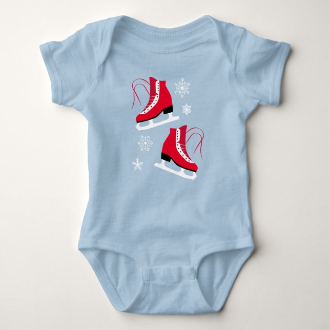 Let's Skate Baby Bodysuit (Front)