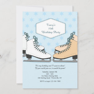 Let's Skate Ice Skating Invitation