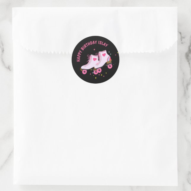 Let's Skate Into Eight Birthday Sticker (Bag)