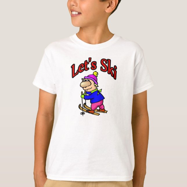 Let's Ski T-Shirt (Front)