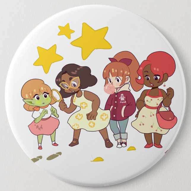 Let's Solve The Mystery 6 Cm Round Badge (Front)