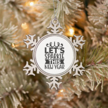 Let's Sparkle This New Year Ornament