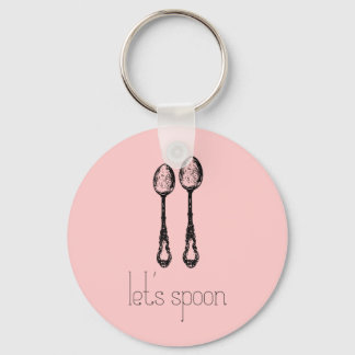 let's spoon key ring