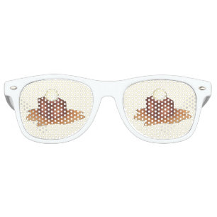 Let's Stick Together Sticky Toffee Pudding Retro Sunglasses