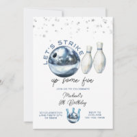 Let's Strike Boy 5th Galaxy bowling birthday party