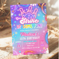 Let's Strike Up Some Fun Bowling Girl Birthday