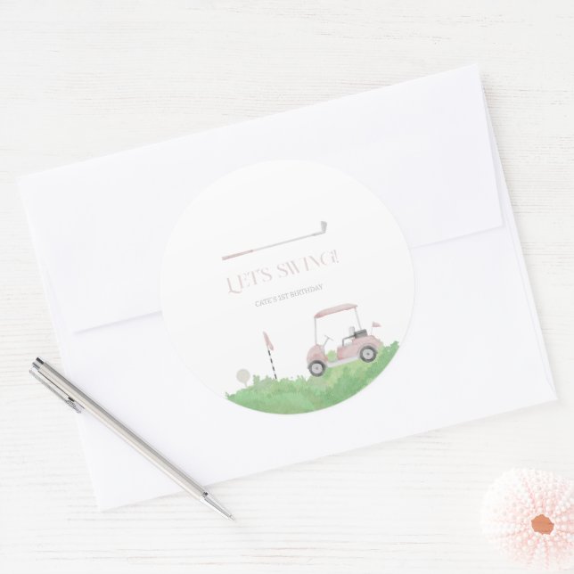 Let's swing sticker (Envelope)