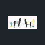 Let's Taco About It | I'll Never Desert You Canvas Print<br><div class="desc">Enjoy this fresh cute llama design on a product or wallart piece to enhance and add to the world around you. Artist: Grace Popp</div>