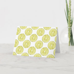 Let's Taco About It   Lime Pattern Card