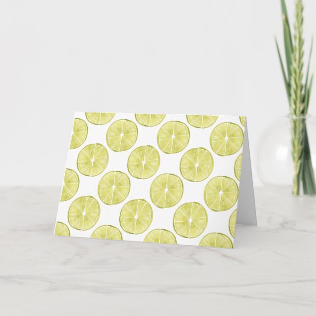 Let's Taco About It | Lime Pattern Card (Front)