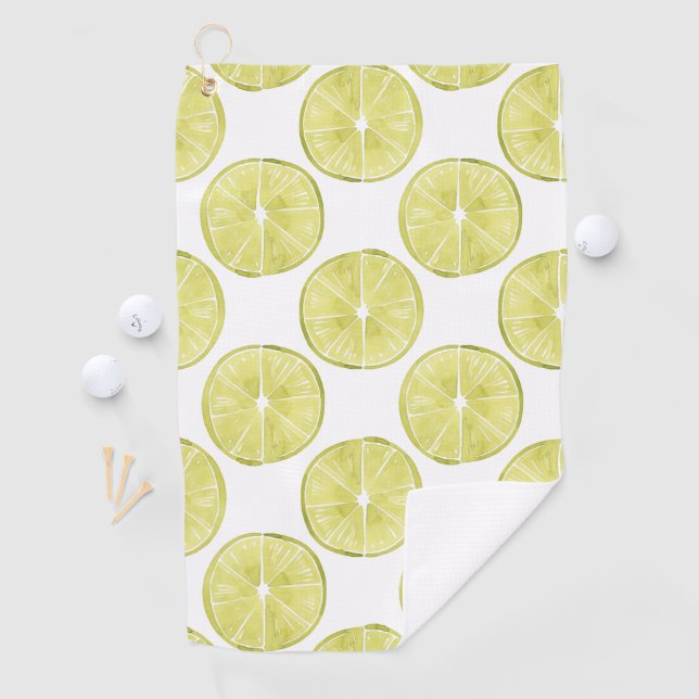 Let's Taco About It | Lime Pattern Golf Towel (InSitu)