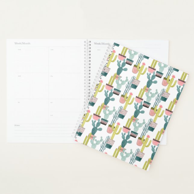 Let's Taco About Love | Cactus Pattern Planner (Display)