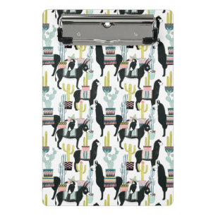 Let's Taco About Love   Llama & Donkey Pattern Mini Clipboard