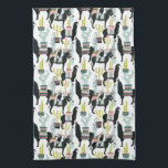 Let's Taco About Love | Llama & Donkey Pattern Tea Towel<br><div class="desc">Enjoy this fresh creative pattern on a product or wallart piece to enhance and add to the world around you. Artist: Grace Popp</div>