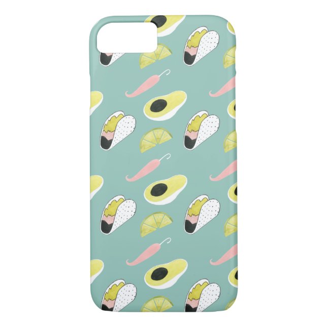 Let's Taco About Love | Taco Element Pattern Case-Mate iPhone Case (Back)
