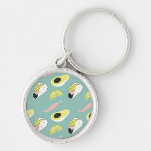 Let's Taco About Love   Taco Element Pattern Key Ring