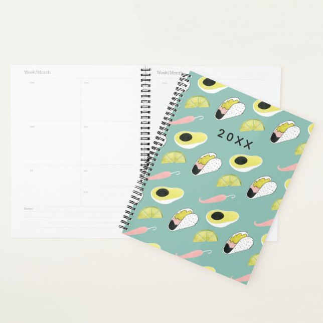 Let's Taco About Love | Taco Element Pattern Planner (Display)