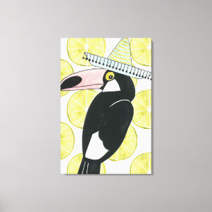 Let's Taco About Love   Toucan Sombrero Canvas Print
