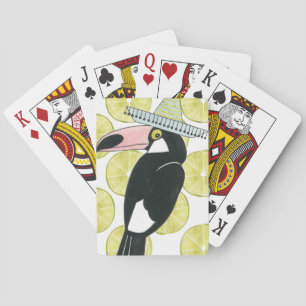 Let's Taco About Love Toucan Sombrero Playing Cards