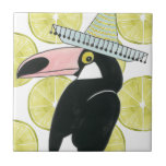 Let's Taco About Love | Toucan Sombrero Tile<br><div class="desc">Enjoy this fresh creative toucan design on a product or wallart piece to enhance and add to the world around you. Artist: Grace Popp</div>