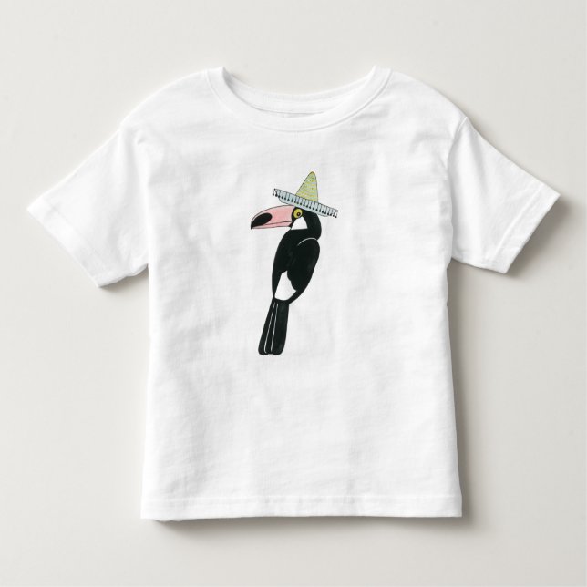 Let's Taco About Love | Toucan Sombrero Toddler T-Shirt (Front)