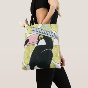 Let's Taco About Love   Toucan Sombrero Tote Bag