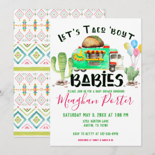 Let's Taco Bout Babies Baby Shower Invitation