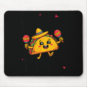 Let's taco bout cinco de mayo mexican men women mouse pad