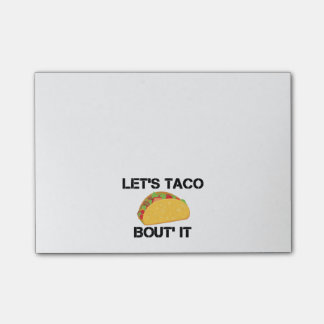 Let's Taco Bout It Post-it Notes
