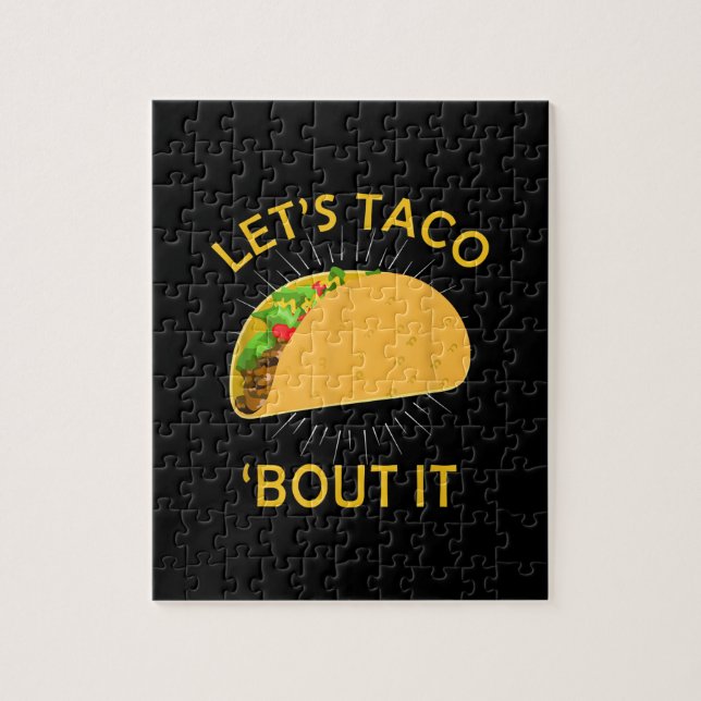 Lets Taco Bout It  - Taco Cinco De Mayo Gift Jigsaw Puzzle (Vertical)