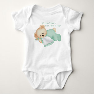Let's Take A Nap (green) - Infant Creeper