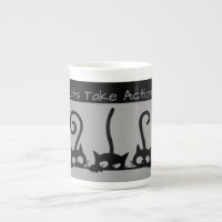 Lets take action ! ,Naughty Cats,Speciality Mug
