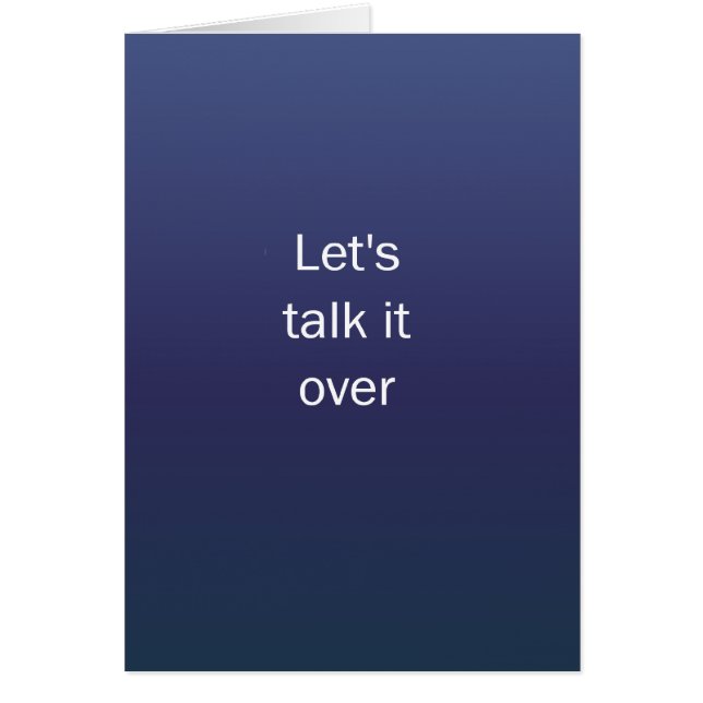 Lets Talk It Over (Front)