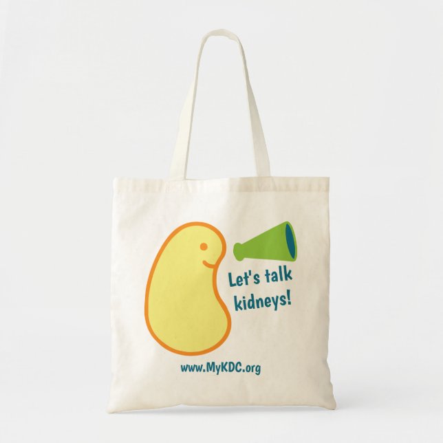 Let's Talk Kidneys Tote Bag (Front)