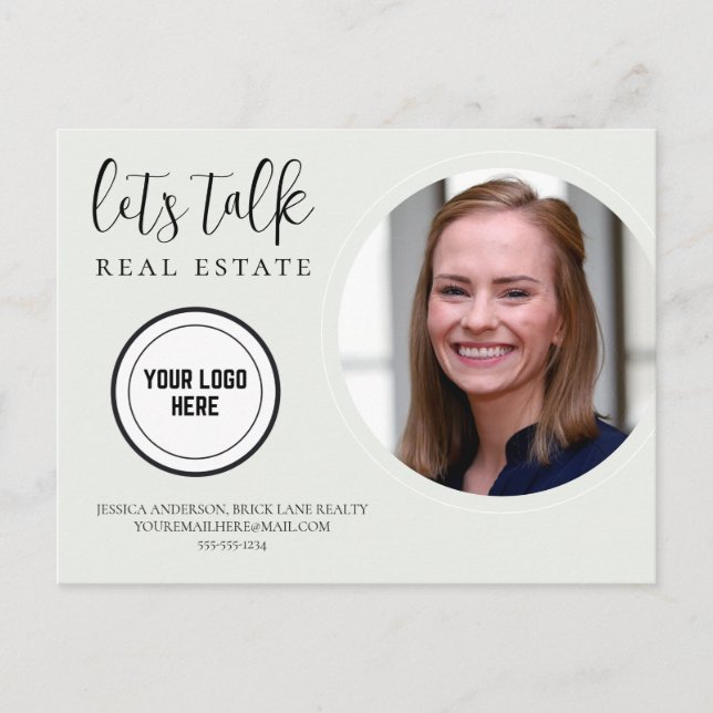 Let's Talk Real Estate Postcard (Front)