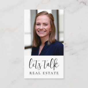 Let's Talk Real Estate Professional Business Card