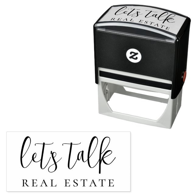 Let's Talk Real Estate Self-inking Stamp (In Situ)