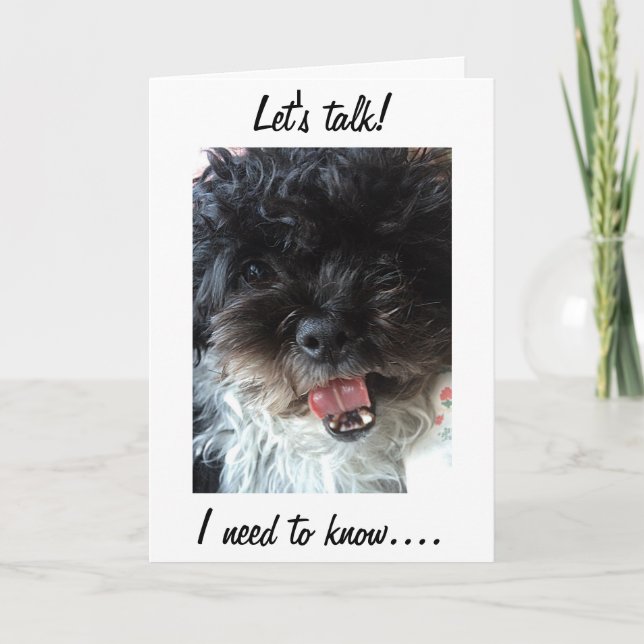 "LET'S TALK TWIN" IS IT REALLY YOUR BIRTHDAY? CARD (Front)