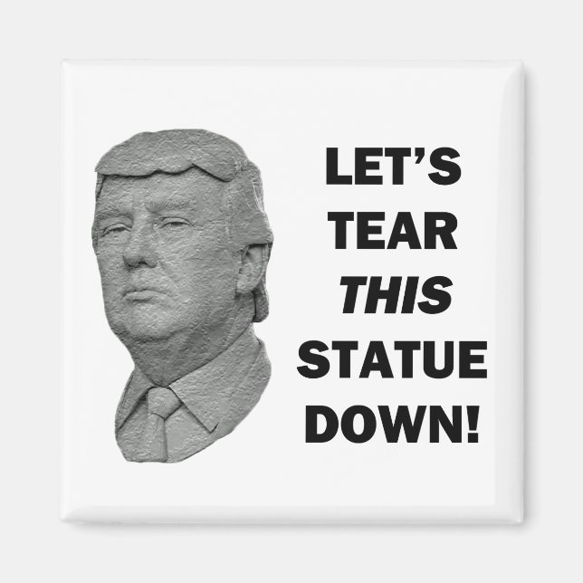 Let's Tear This Statue Down Magnet (Front)