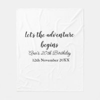 lets the adventure begins 20th birthday add name d