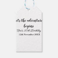 lets the adventure begins 20th birthday add name d