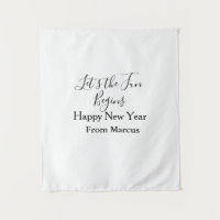 lets the fun begins happy new year name year simpl