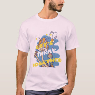 "Let's Thrive Together" Mushroom Growth T-Shirt