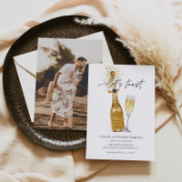 Let's Toast Couples Engagement Photo