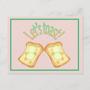 Let's toast postcard