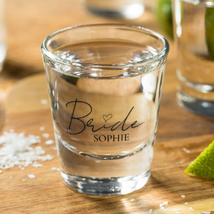 Let's Toast to Love   Personalised Bride Shot Glass