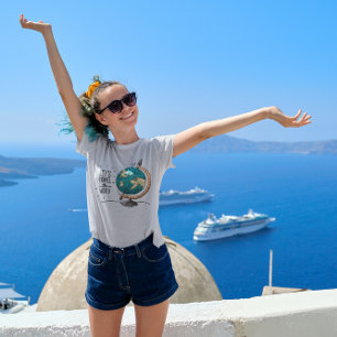 Let's Travel The World Globe Graphic Adventure T-Shirt