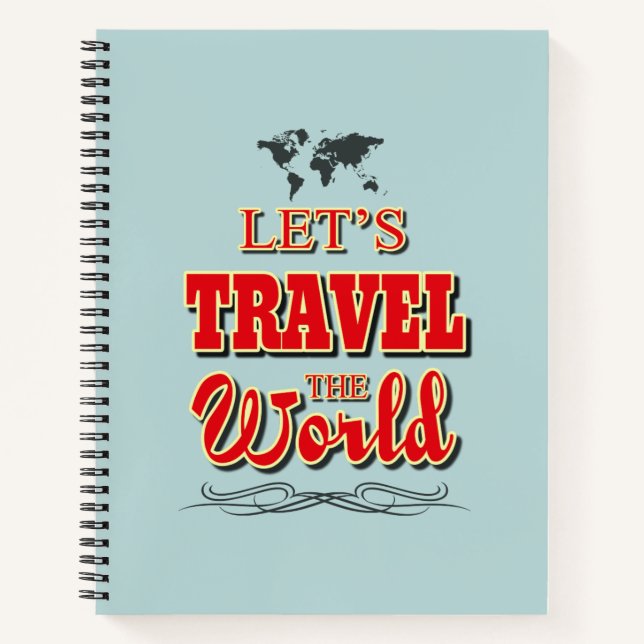 Let's travel the world notebook (Front)