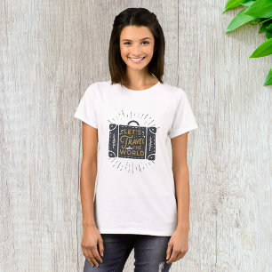 Lets Travel The World Suitcase Adventure T-Shirt