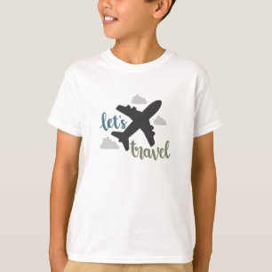 Lets Traveltravel Aeroplane Vacation Fly T-Shirt